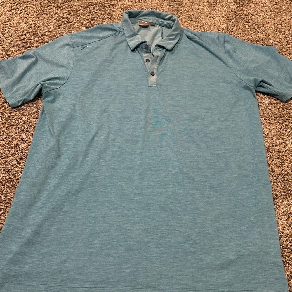 Ping Teal Polo Shirt for Men XL